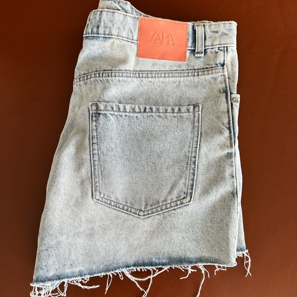 High rise denim Zara shorts
